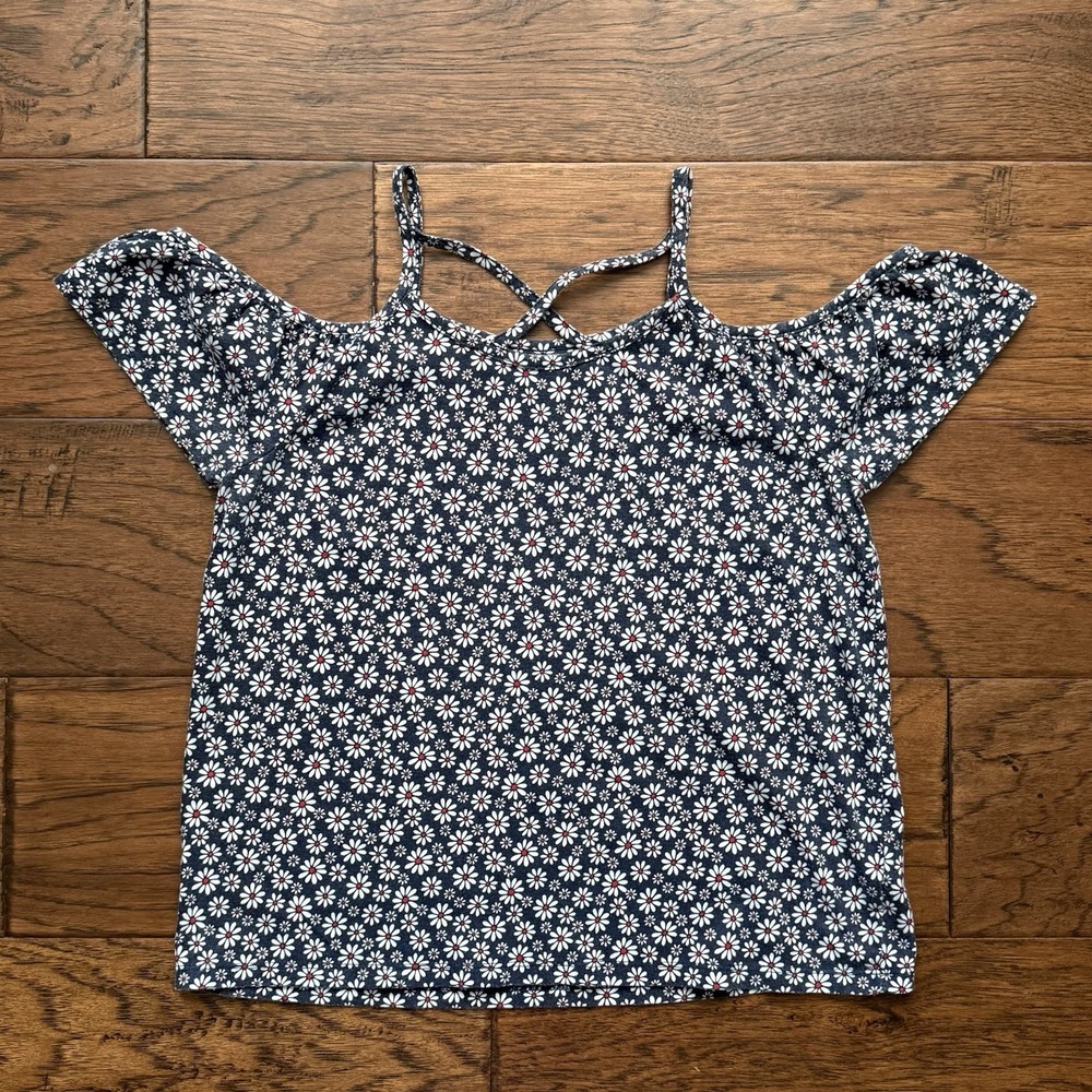The Children's Place Cold Shoulder Daisy Knit Casual Top XXL (16)